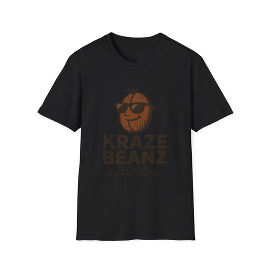 Kraze Beanz Coffee Tee — Get Kraze. Stay Caffeinated. Casual Graphic T-Shirt
