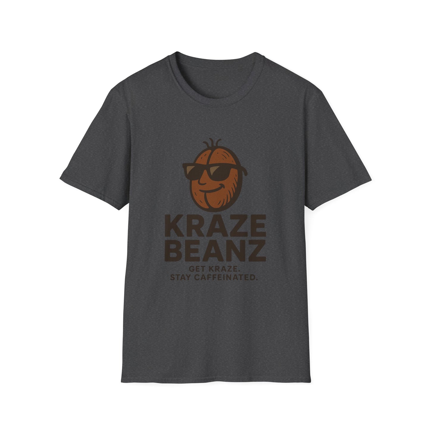 Kraze Beanz Coffee Tee — Get Kraze. Stay Caffeinated. Casual Graphic T-Shirt