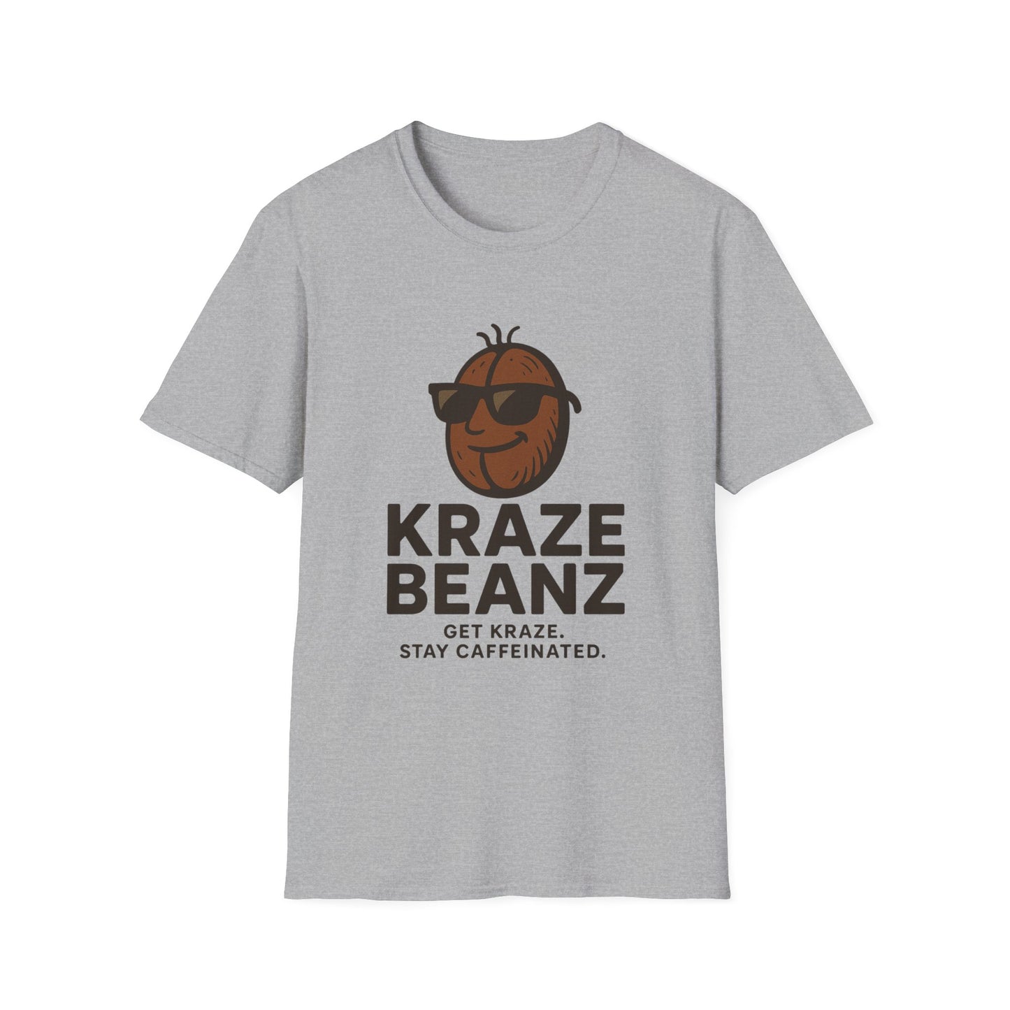 Kraze Beanz Coffee Tee — Get Kraze. Stay Caffeinated. Casual Graphic T-Shirt