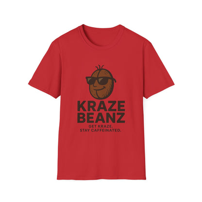 Kraze Beanz Coffee Tee — Get Kraze. Stay Caffeinated. Casual Graphic T-Shirt