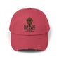 Kraze Beanz Distressed Cap — Vintage Coffee Logo Hat ("Kraze Beanz: Get Kraze. Stay Caffeinated.")