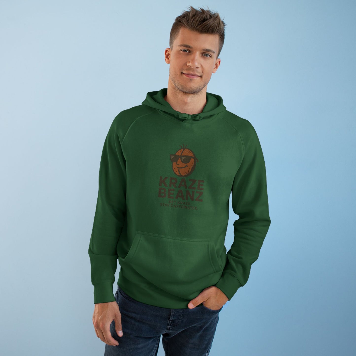Kraze Beanz Coffee Logo Hoodie — Cozy Café-Inspired Pullover