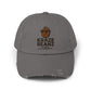 Kraze Beanz Distressed Cap — Vintage Coffee Logo Hat ("Kraze Beanz: Get Kraze. Stay Caffeinated.")