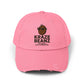 Kraze Beanz Distressed Cap — Vintage Coffee Logo Hat ("Kraze Beanz: Get Kraze. Stay Caffeinated.")