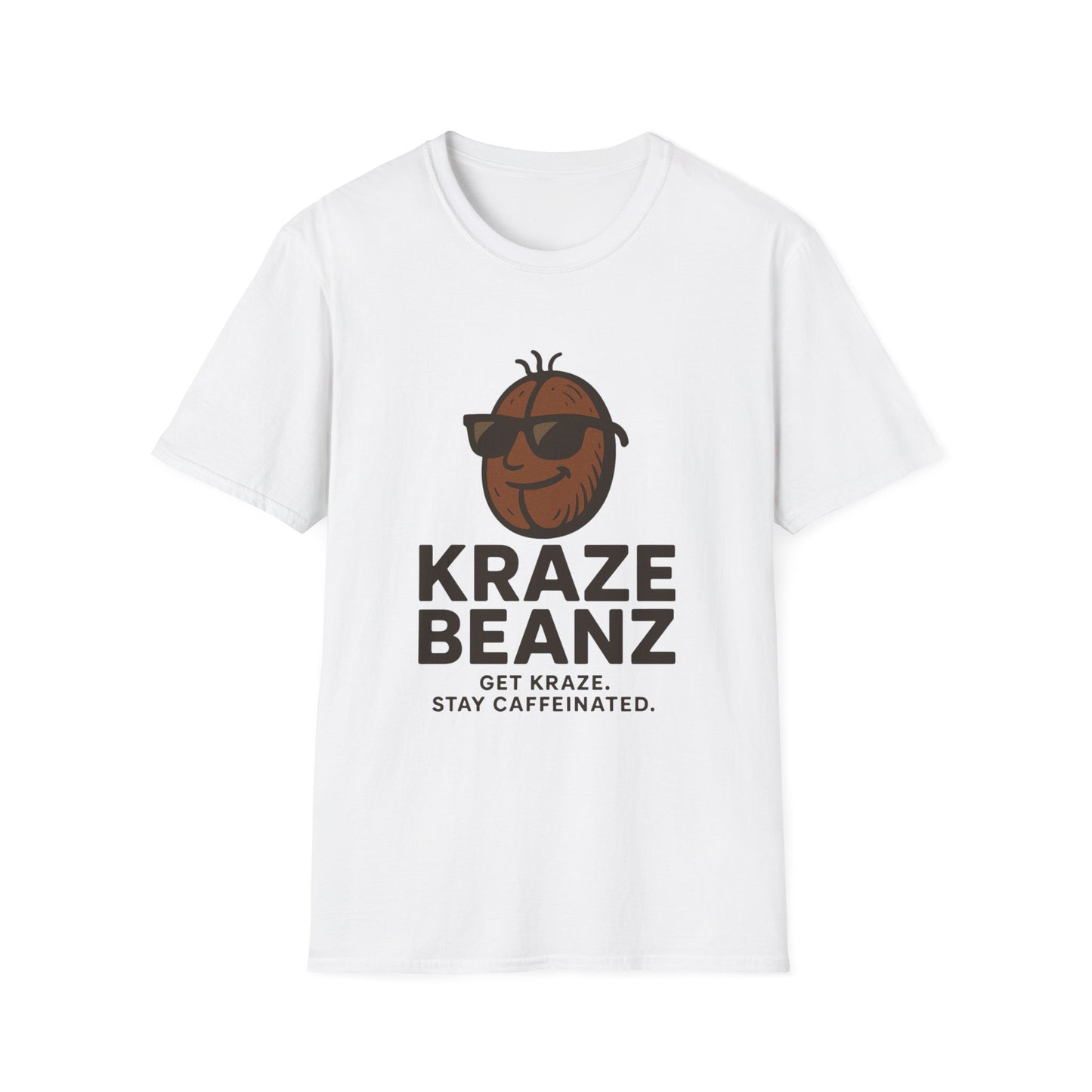 Kraze Beanz Coffee Tee — Get Kraze. Stay Caffeinated. Casual Graphic T-Shirt