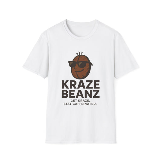 Kraze Beanz Coffee Tee — Get Kraze. Stay Caffeinated. Casual Graphic T-Shirt